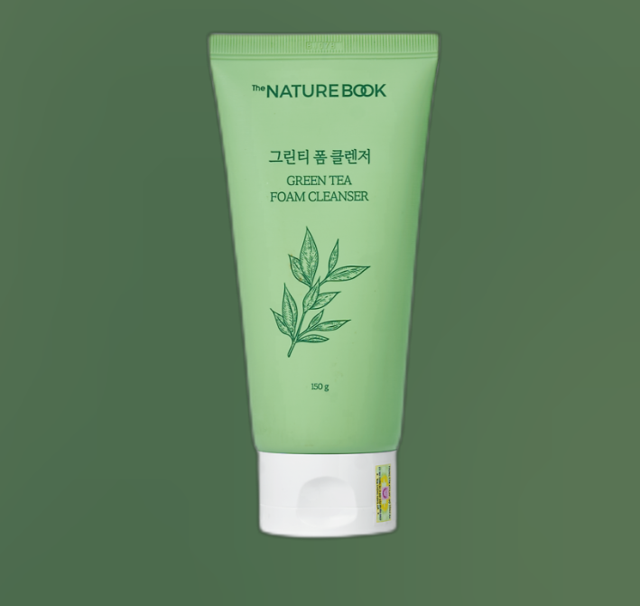 Sữa rửa mặt trà xanh The Nature Book - The Nature Book Green Tea Foam Cleanser ( tuýp 150g)